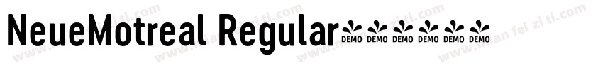 NeueMotreal Regular字体转换